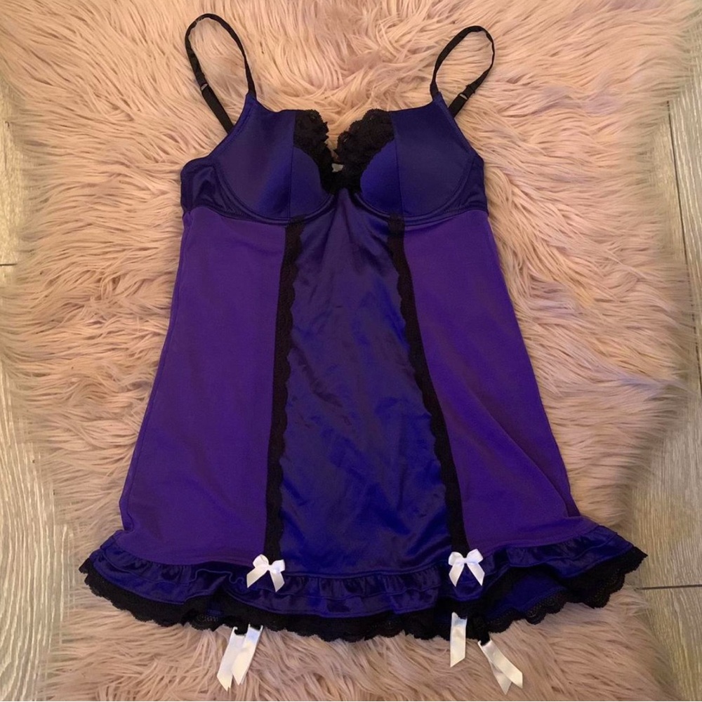 Y2K La Senza royal blue bustier Merry Widow size small